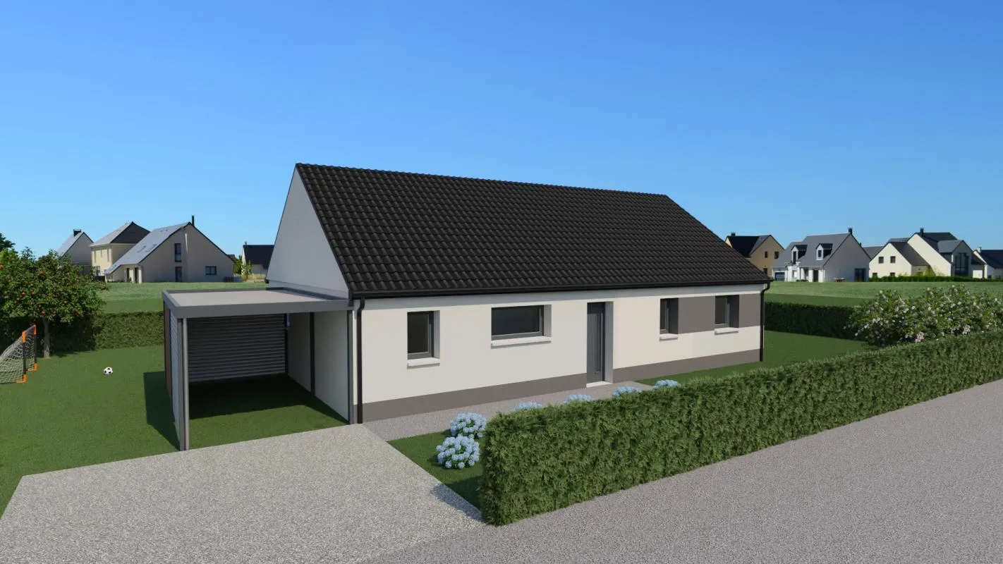 PLAIN PIED INDIVIDUEL 85 M² 4 CHS SUR AIX NOULETTE