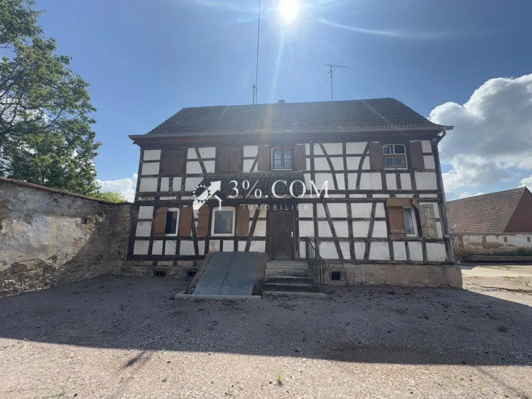 3%COM Maison alsacienne à rénover centre MOMMENHEIM