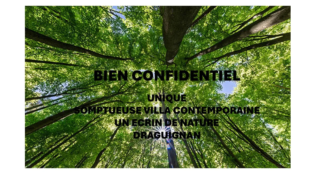 EXCEPTIONNEL... PROPRIETE CONTEMPORAINE DRAGUIGNAN OFF MARKE