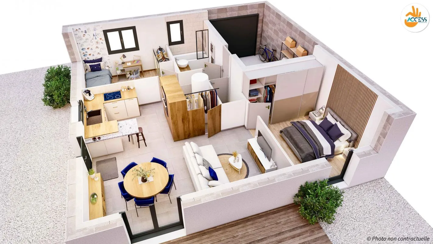 Maison 4 pièces 61 m2