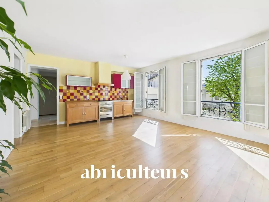 Bel appartement traversant de 66m2 - lumineux et traversant Est Ouest