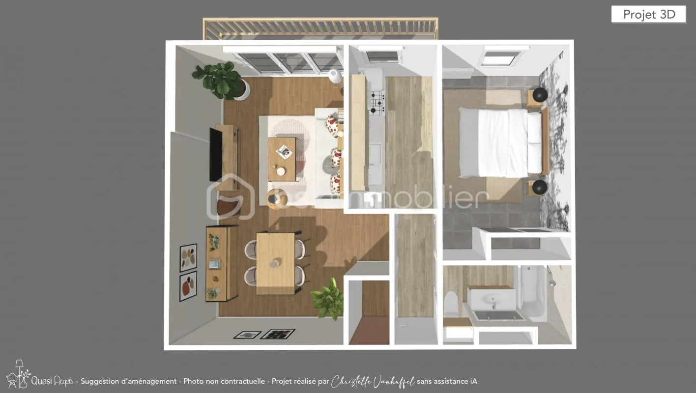Appartement T2 en rez-de-chaussée, emplacement stratégique à Pau - Proximité immédiate de l’Université – Toutes commodités à pied