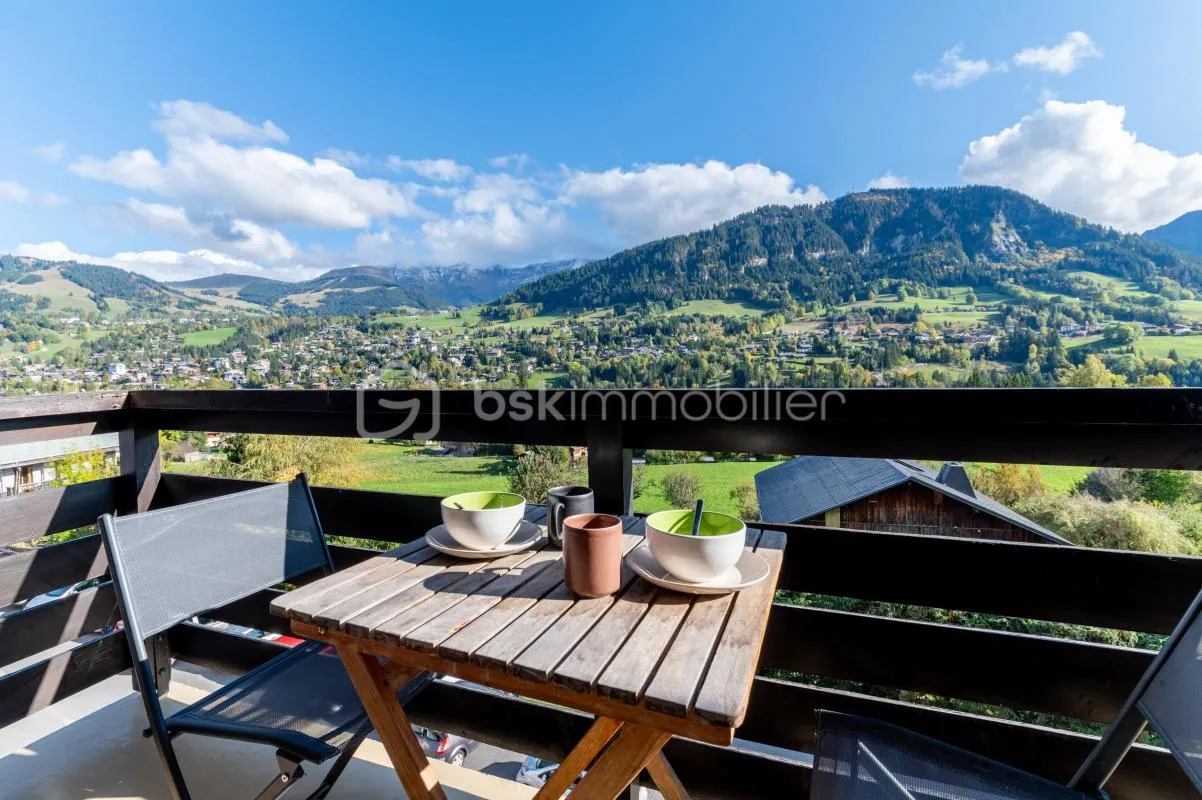 74120 - MEGÈVE - APPARTEMENT F3 RÉNOVÉ - VUE MONT-BLANC