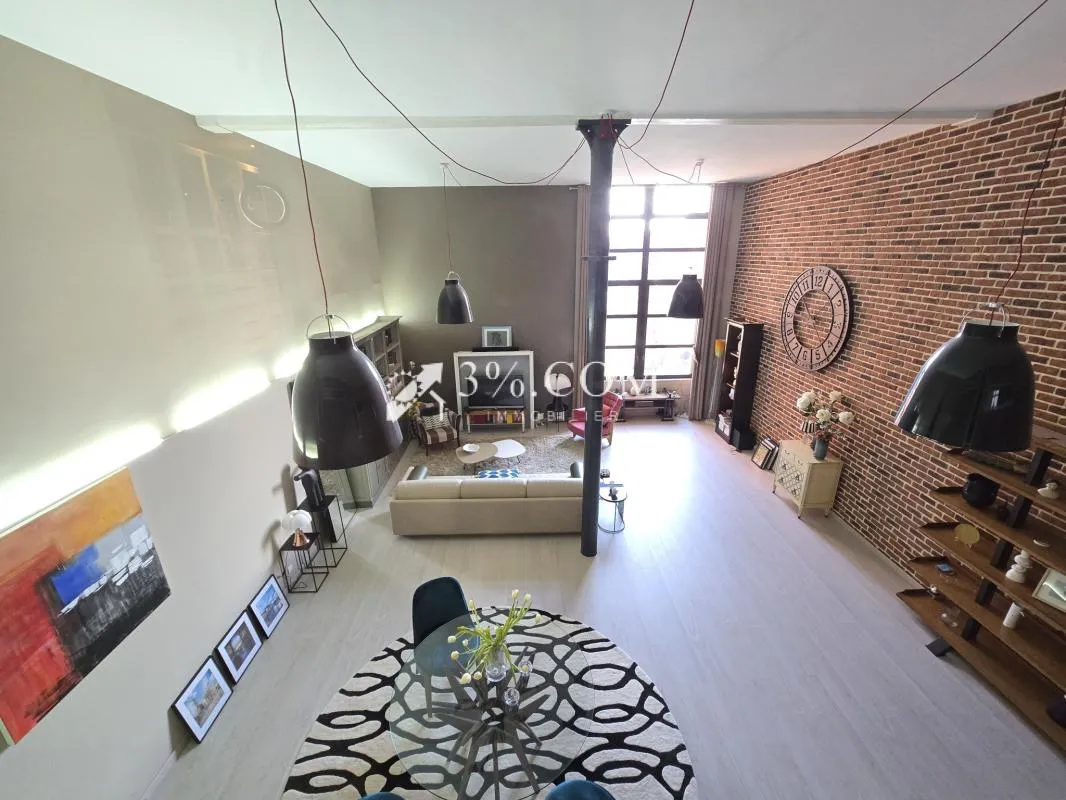 TOURCOING LOFT 158 m2 - 3 Chambres + place de parking