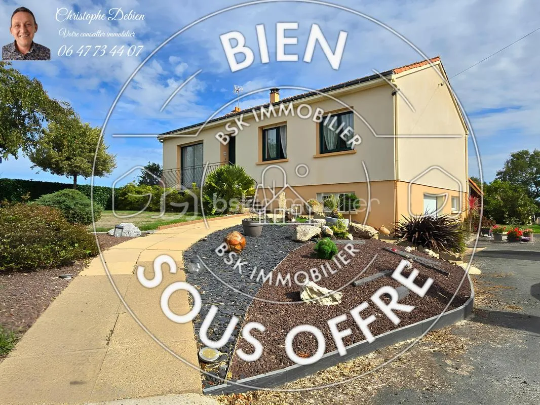 PAVILLON FAMILIAL AU CALME AVEC VUE DÉGAGÉE SUR LA CAMPAGNE