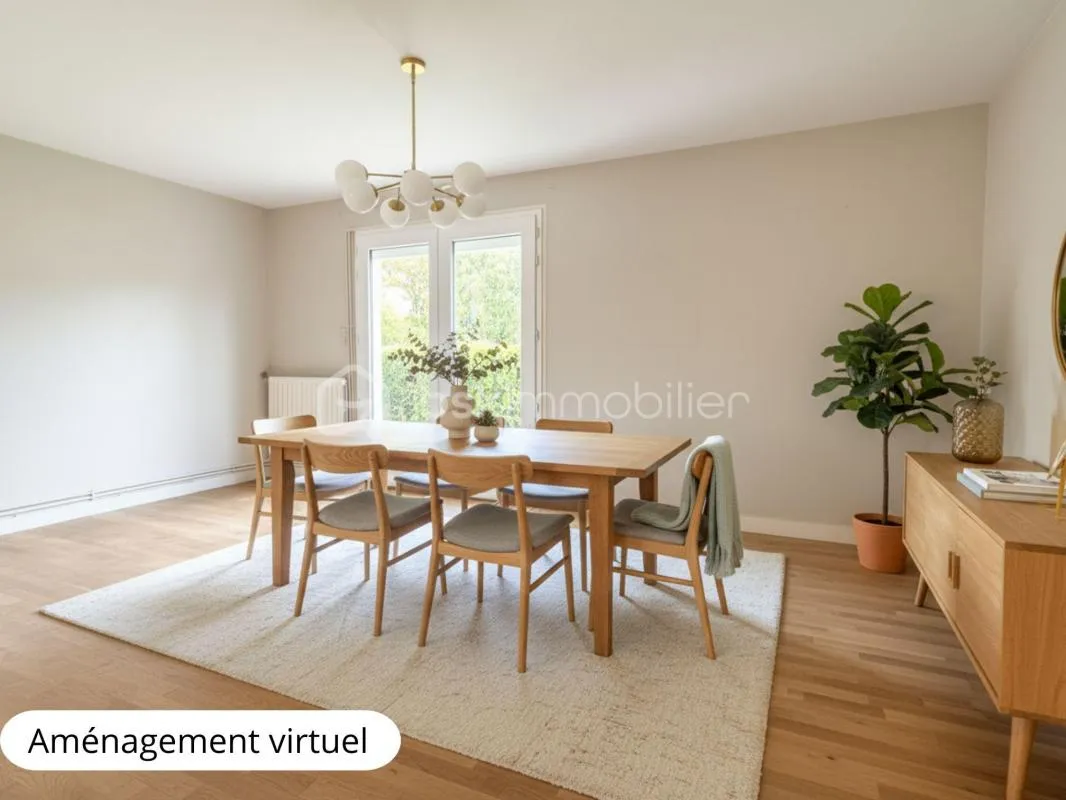 Maison 4 chambres, jardin, garage