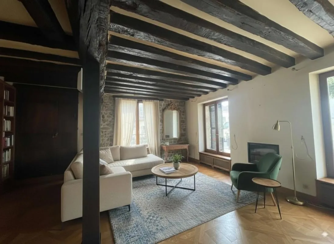 91590-centre ville-Maison 4 pièces-122m2+studio-Idéal invest