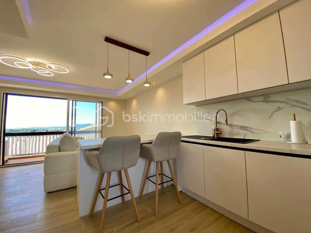 Superbe T2 rénové avec goût, garage et terrasses !