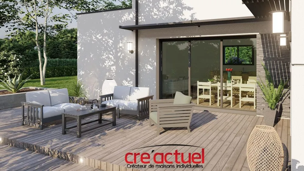 Maison neuve (111m²), 4 chambres à Betton