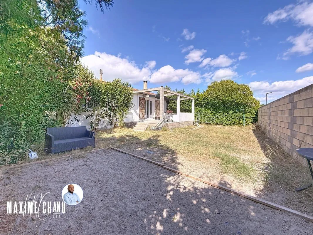Maison plain pied 4 pieces avec garage sur un terrain piscinable sans vis a vis