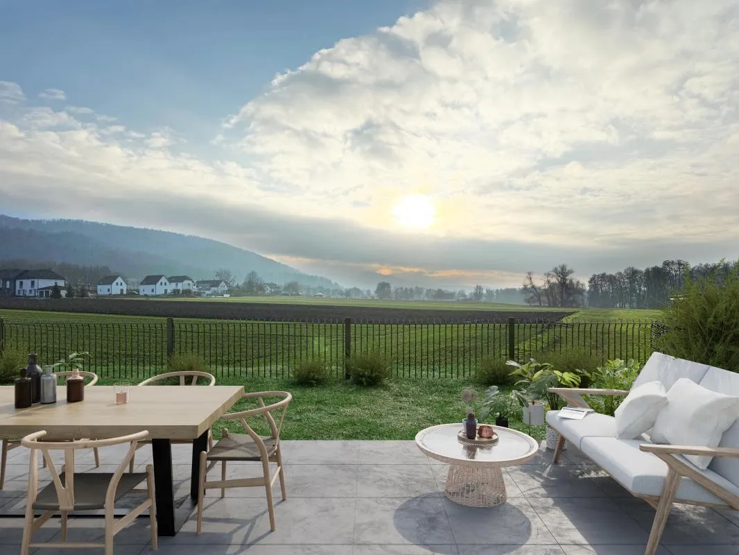 REZ-DE-JARDIN avec 3 chambres