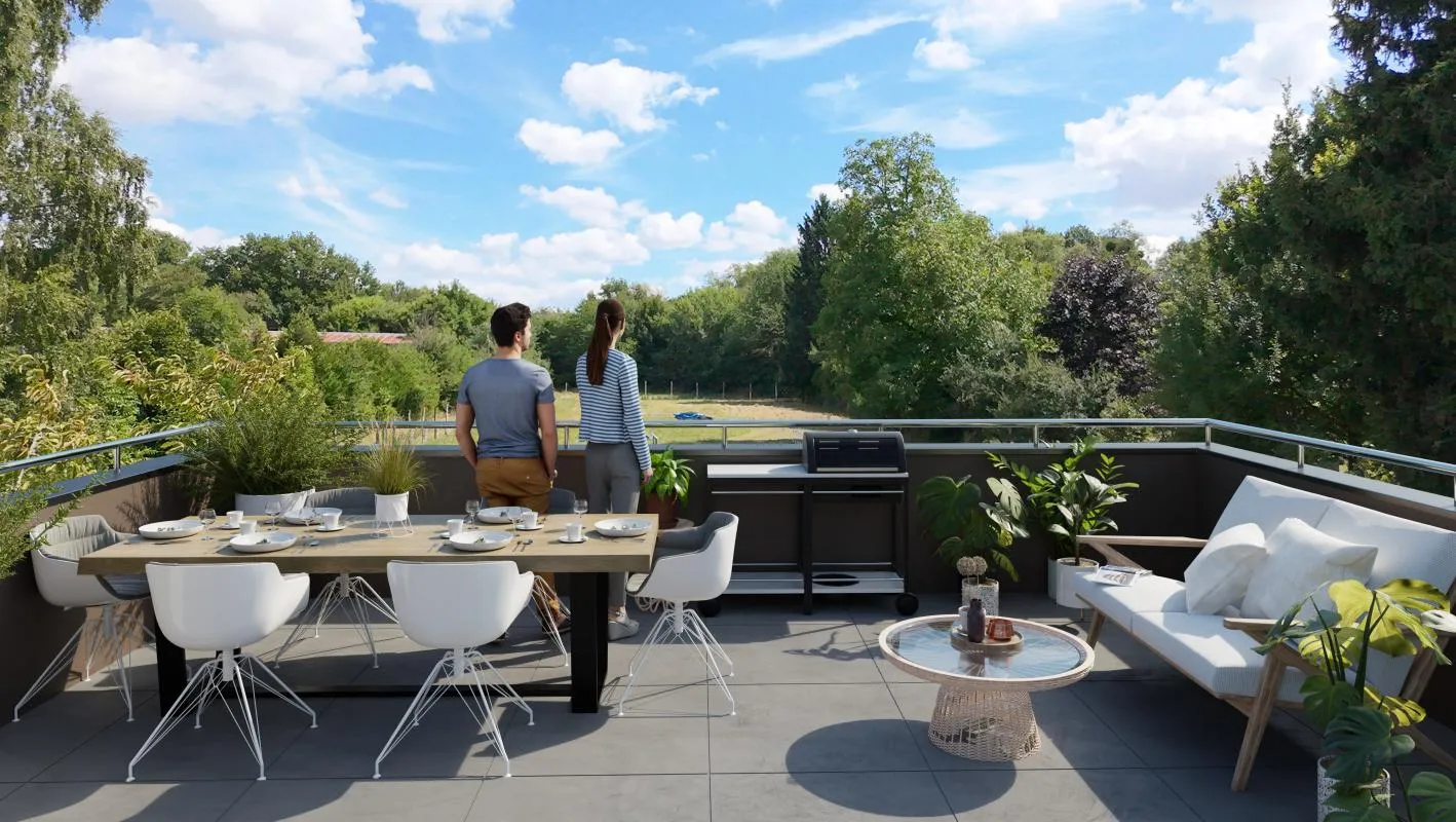 T3 en duplex avec grande terrasse