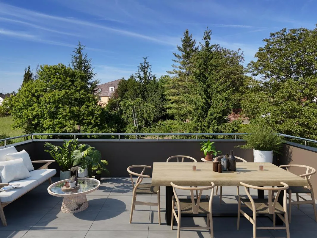 T3 en duplex avec grande terrasse