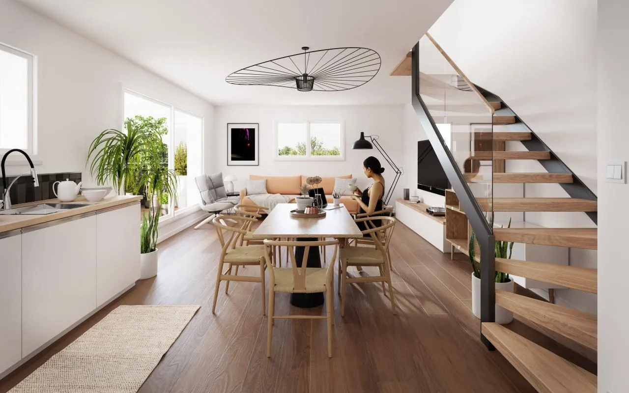 T3 en duplex avec vaste terrasse