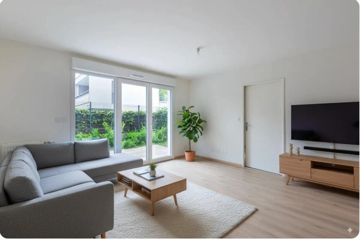 Appartement de 4 pièces de 75 m² avec jardin et terrasse en vente à Saint-Priest - Village proche Chateau