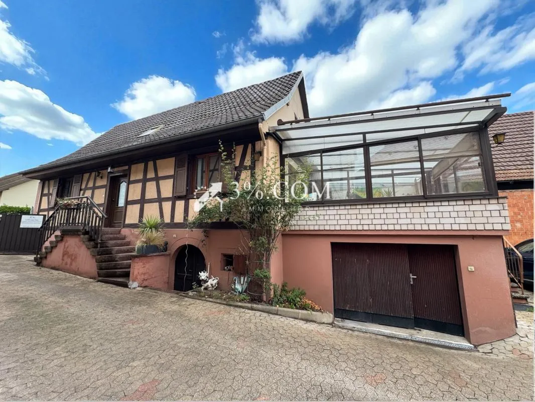 3%COM Maison alsacienne avec dépendance aménagée- cour - jar