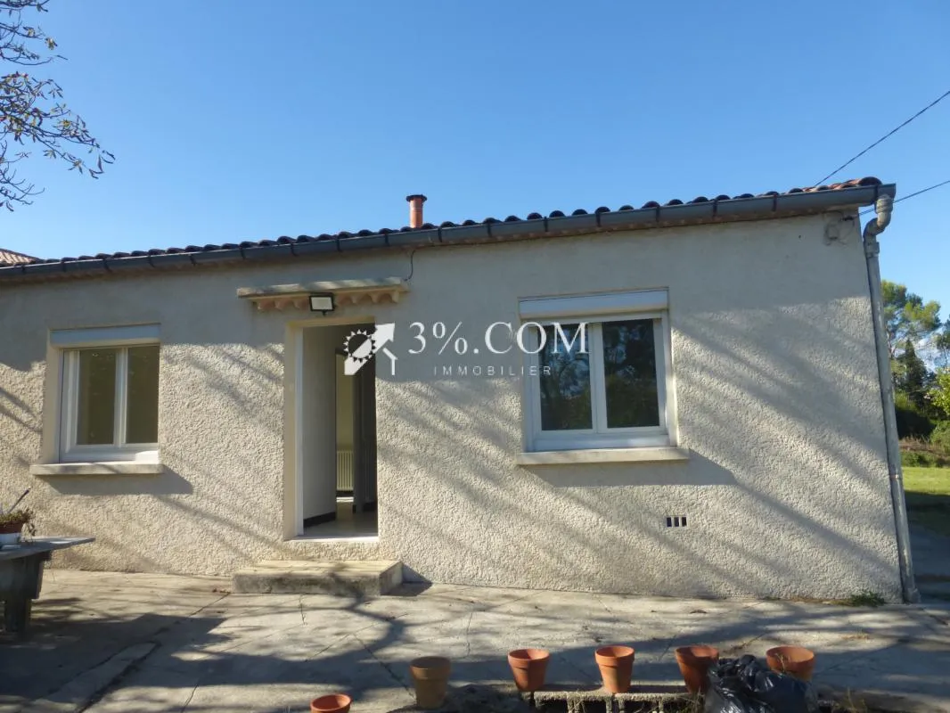 Maison plain pied, 3 chambres avec garage