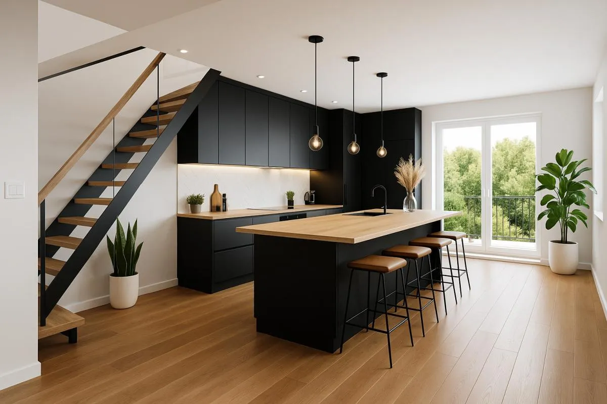 Attique en duplex de 93m² avec terrasse de 30m²