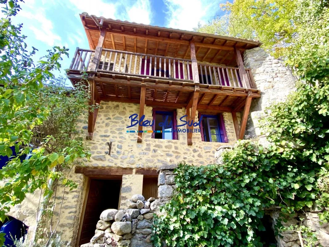 Charmante maison en pierres avec terrasse et jardin