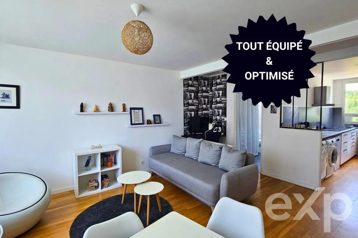 Beau 2 pièces traversant, équipé et prêt à vivre – Idéal jeune couple ou primo-accédant