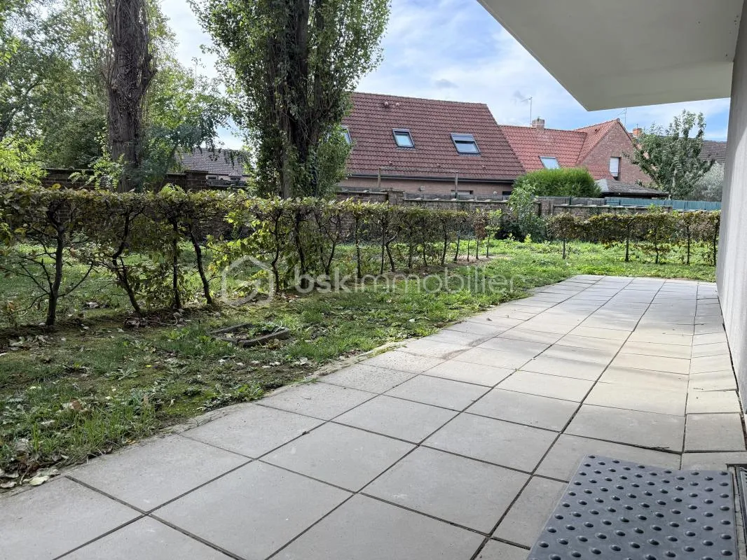 Appartement de 69,1 m² à Haubourdin (rive droite) rez de jardin et place de parking