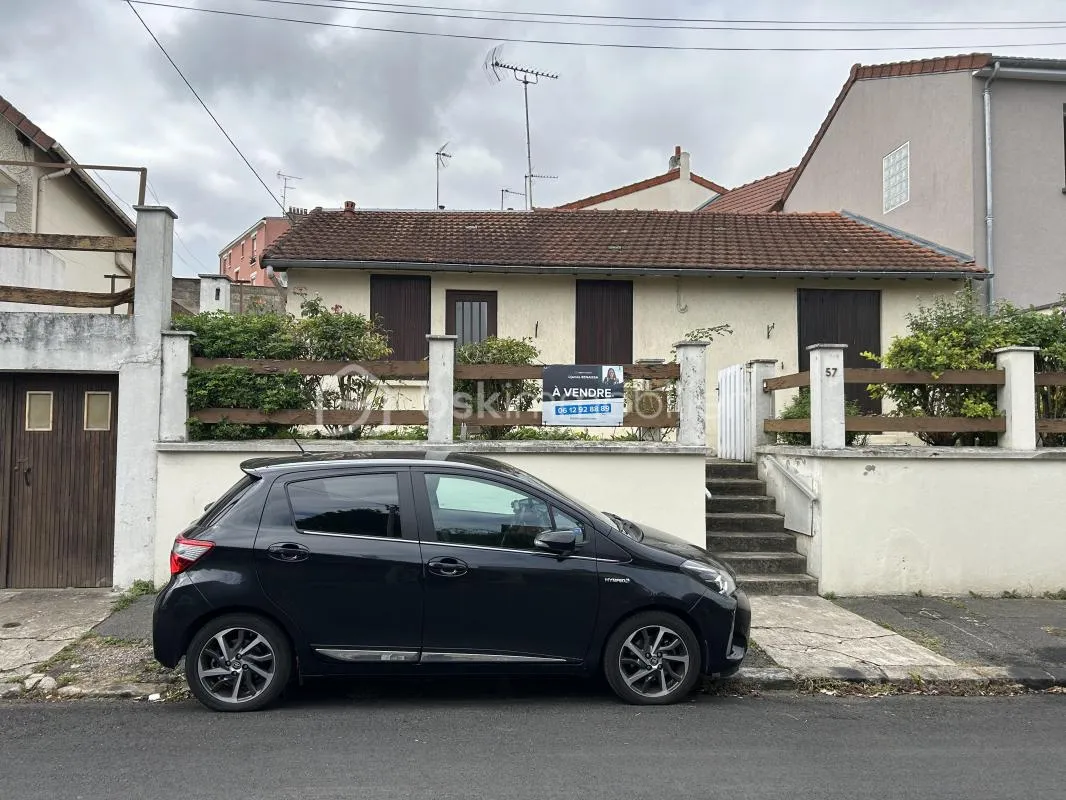 Au centre ville Une maison plain- pied de 55m² sur parcelle de 150m² a saisir  avec travaux