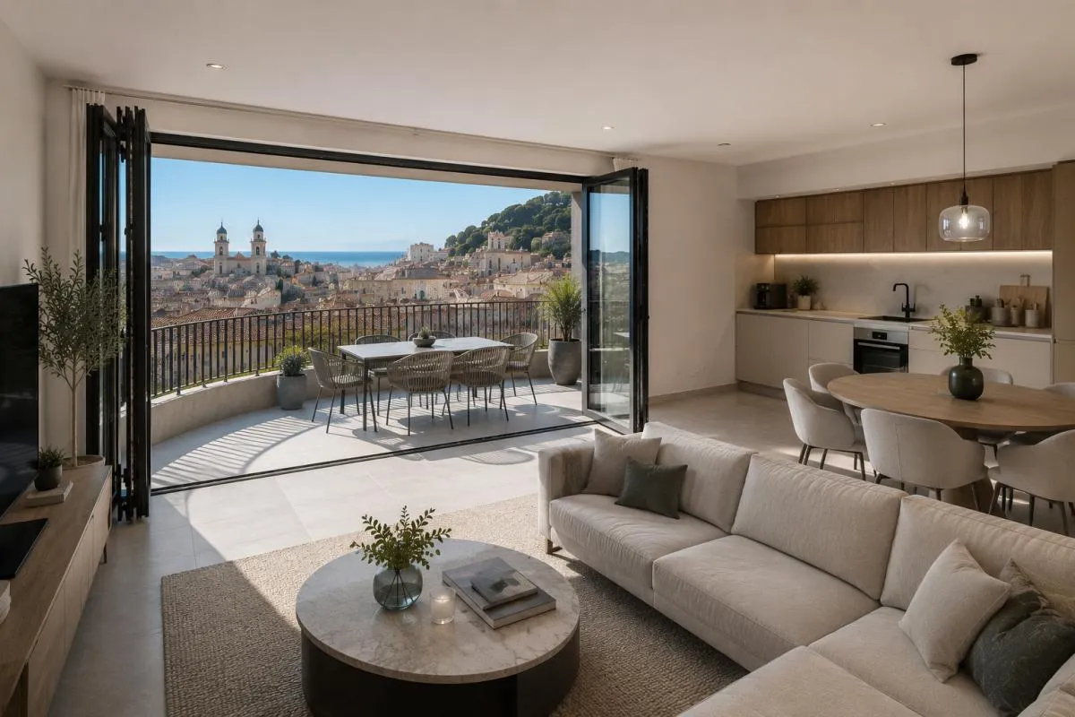Superbe 3 pièces avec balcon – Secteur Port / Place Garibaldi