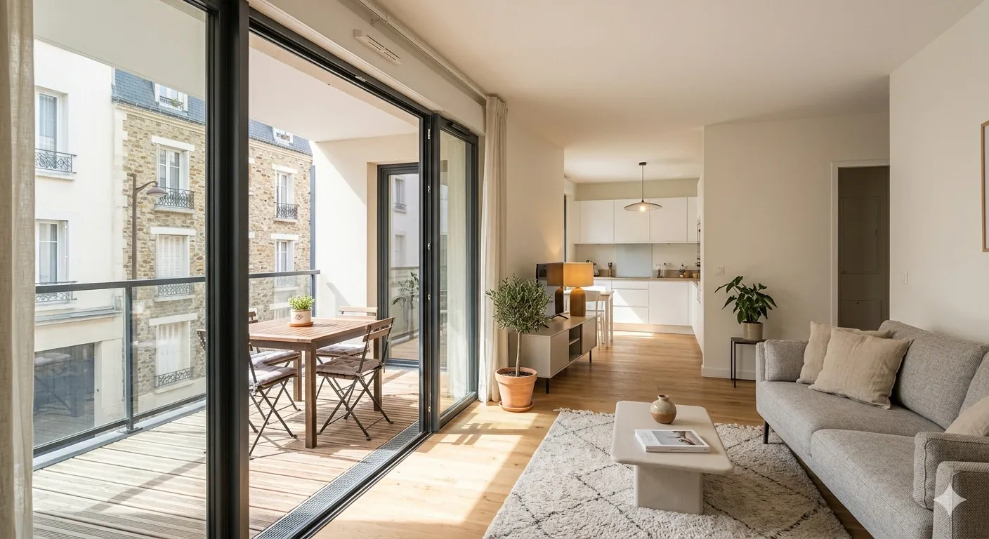 - T5 avec BALCON, PARKING, PROCHE TRANSPORTS -