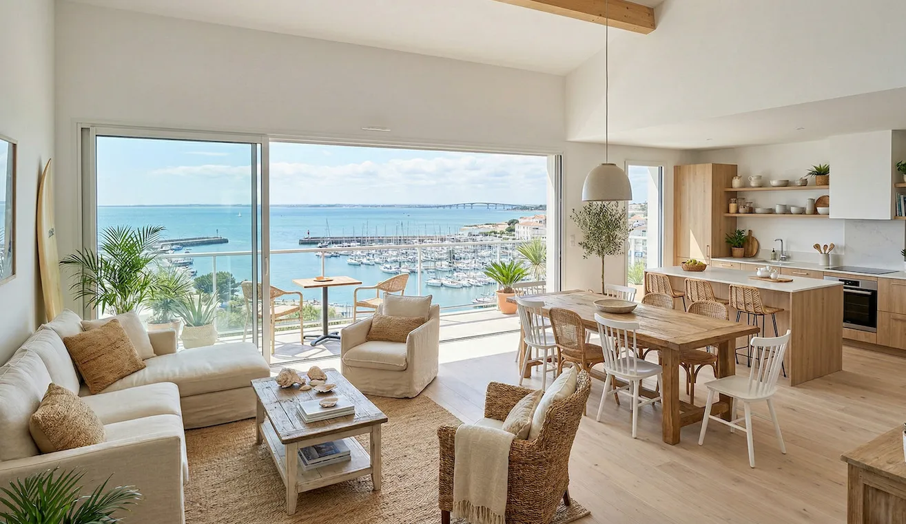4 PIECES, DERNIER ETAGE , VUE MER, TRIPLE EXPOSITION, PARKING