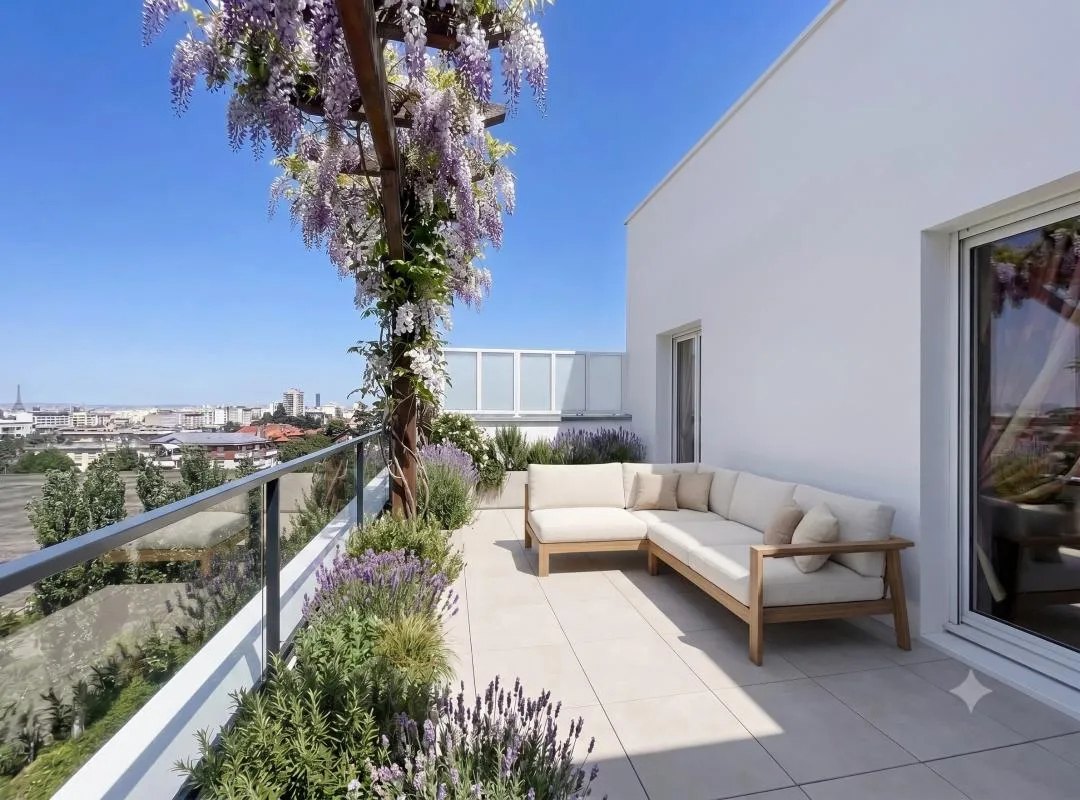 ** Retour à la vente - 5 PIECES - DERNIER ETAGE + EXTERIEUR 30m2 + Parking - Proche Ligne 14