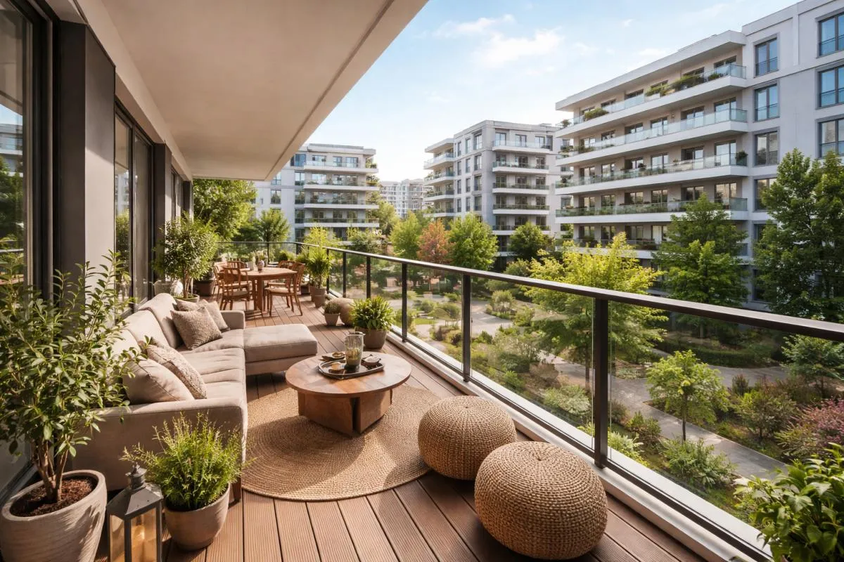 - T5 orienté SUD-OUEST avec BALCON et PARKING, PROCHE RER -