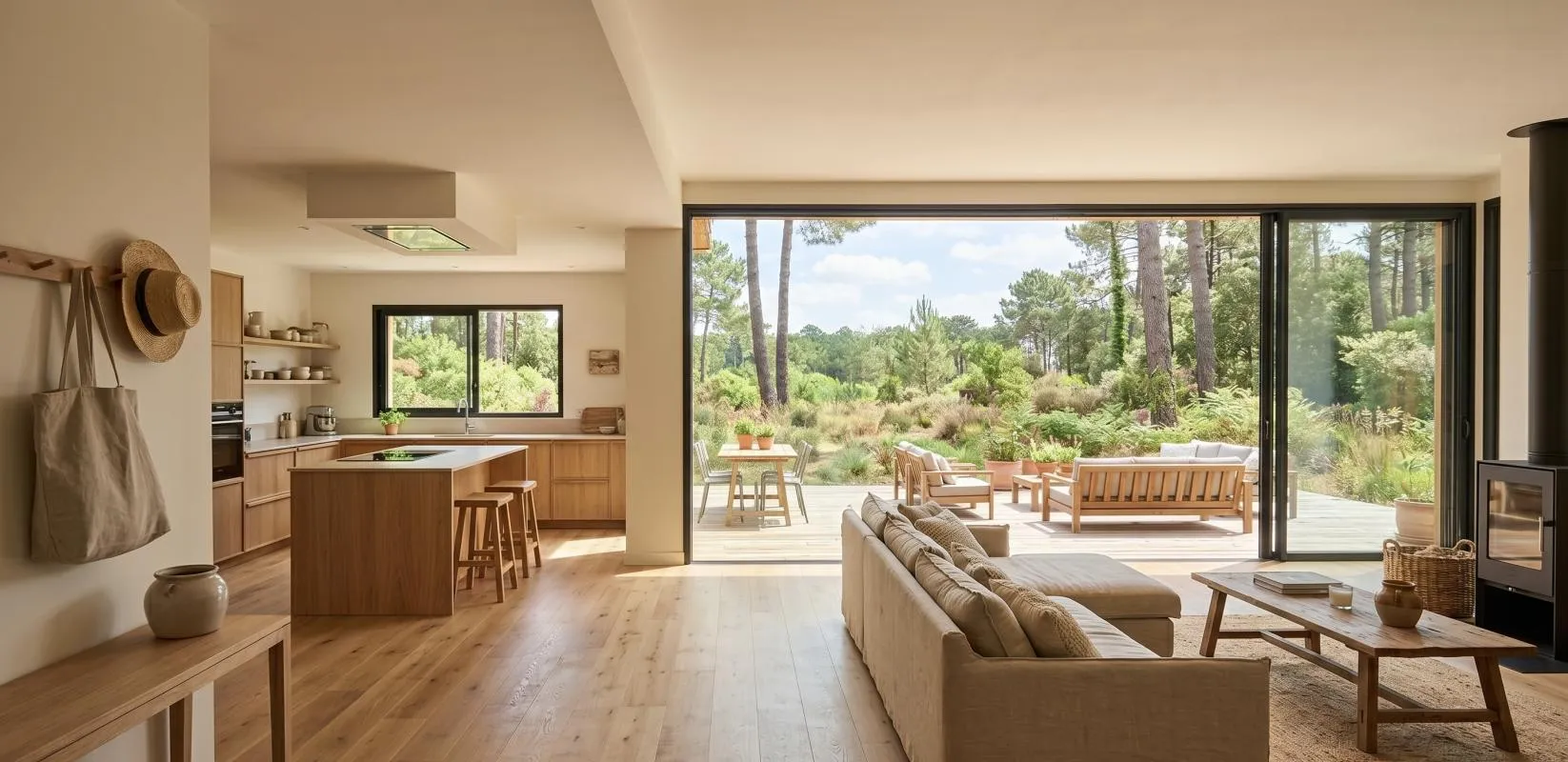 *SUPERBE 4pièces + TERRASSE + JARDIN - Proche Océan et lacs des Landes + parking