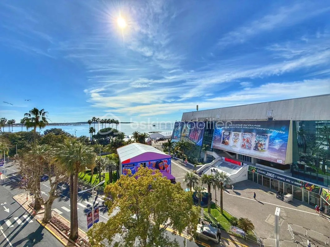 CANNES CROISETTE - APPARTEMENT 2 PIECES - 53M² - TERRASSE 12M² - VUE MER ET PALAIS DES FESTIVALS - PARKING
