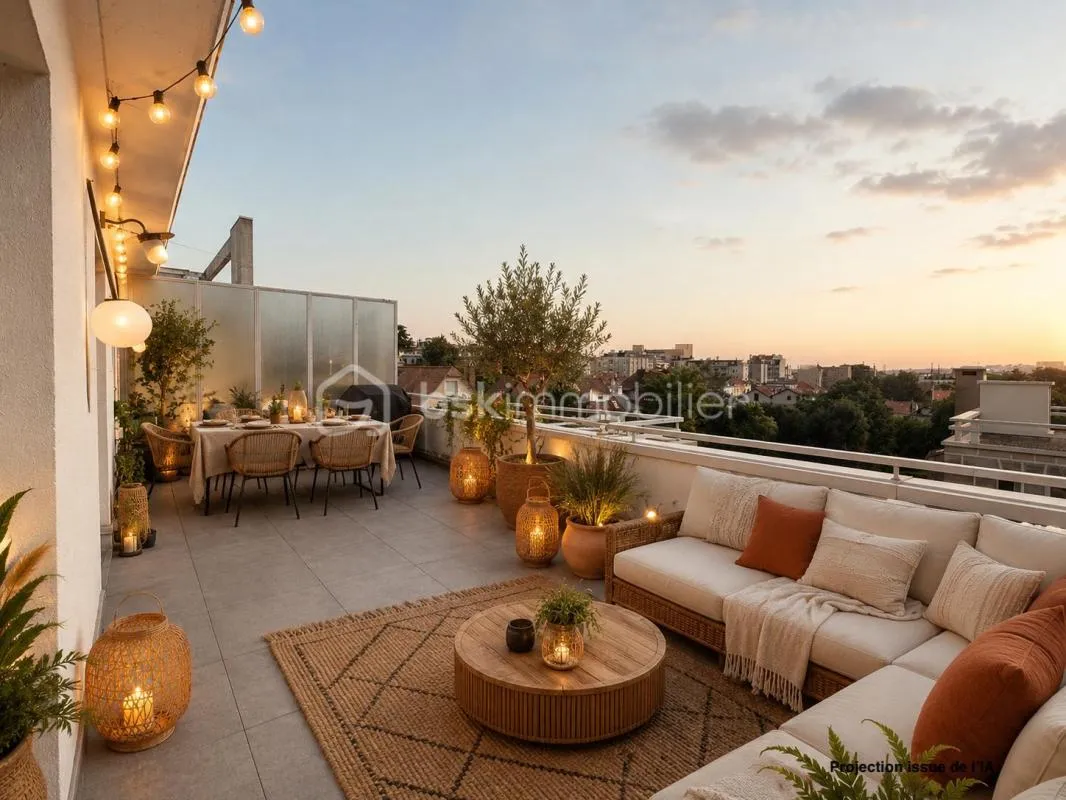 Quartier Mairie - Appartement 3 pièces, 2 chambres avec Terrasse de 30 m2
