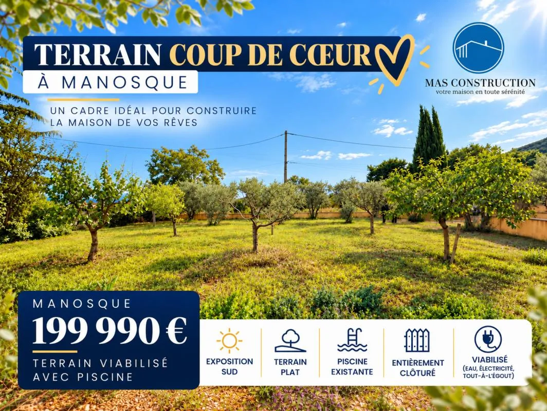 COU DE COEUR !! TERRAIN CONSTRUCTIBLE