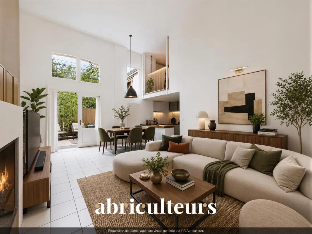 Charmant duplex aux beaux volumes avec extérieur privatif, à vendre aux Lilas (93260)