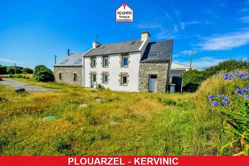 FINISTERE - Plouarzel (29810) - A VENDRE - MAISON INDIVIDUELLE 141M² T6 DE 1930 - 2 CHAMBRES POSSIBLE 4 - DEPENDANCE - NOMBREUSES POSSIBILITES