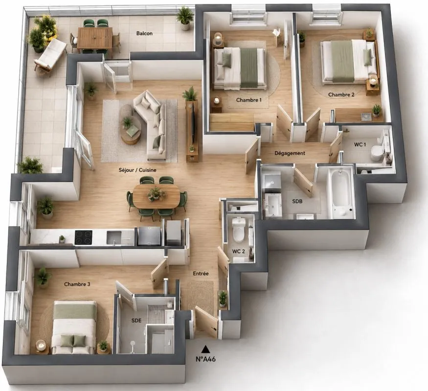 Appartement neuf – T4 - DISPONIBLE DE SUITE