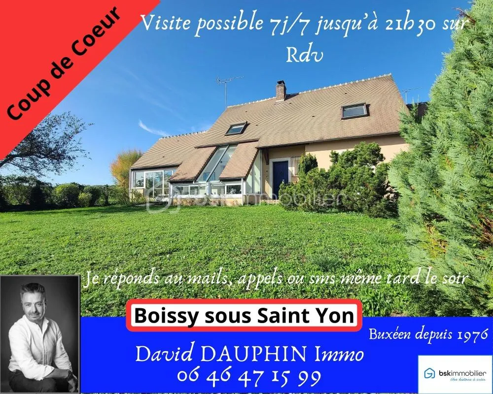 Beau pavillon familial au calme, avec vue dégagée sur les champs à Boissy-sous-Saint-Yon