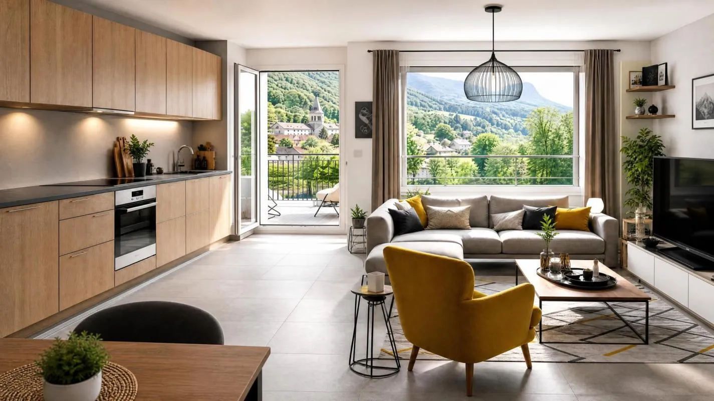 Appartement T3 avec grand balcon à Sassenage