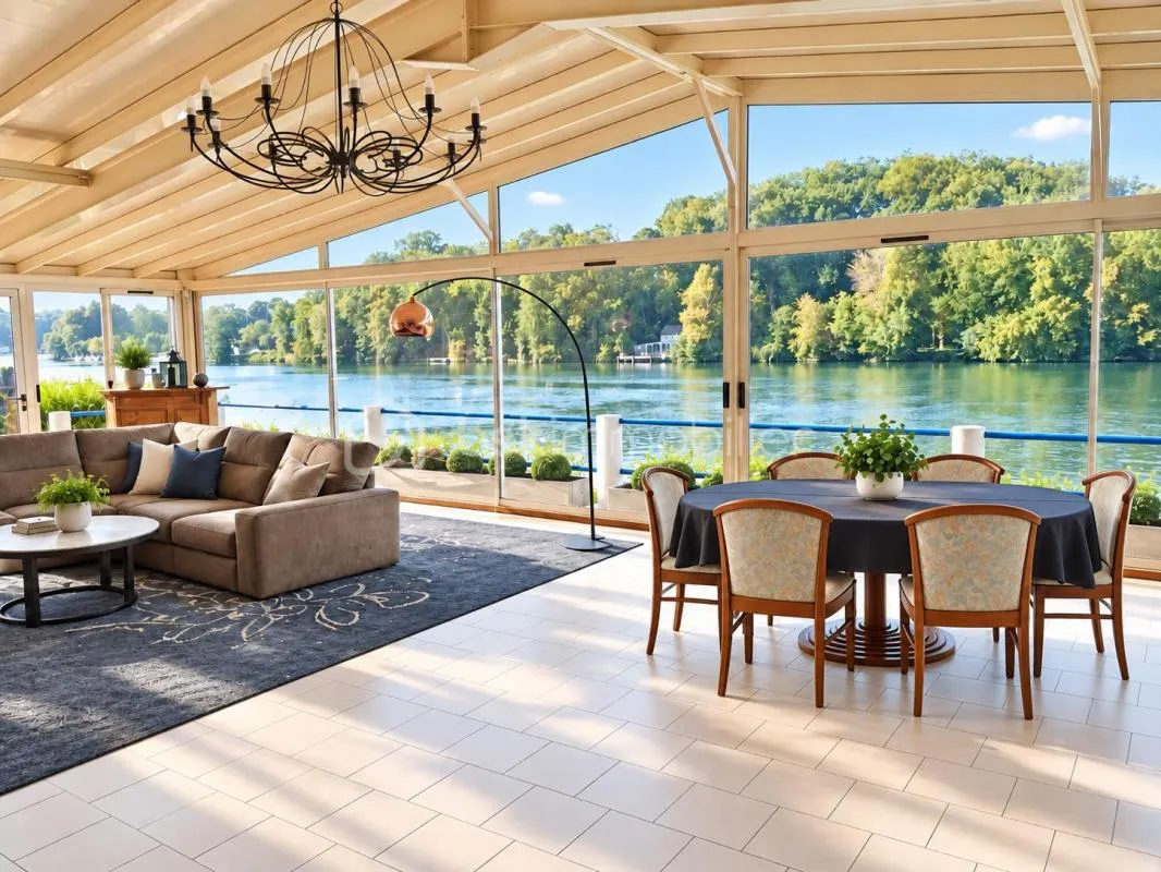 Propriété de caractère en bord de Seine de 320 m² avec dépendance et terrain de 2 300m2