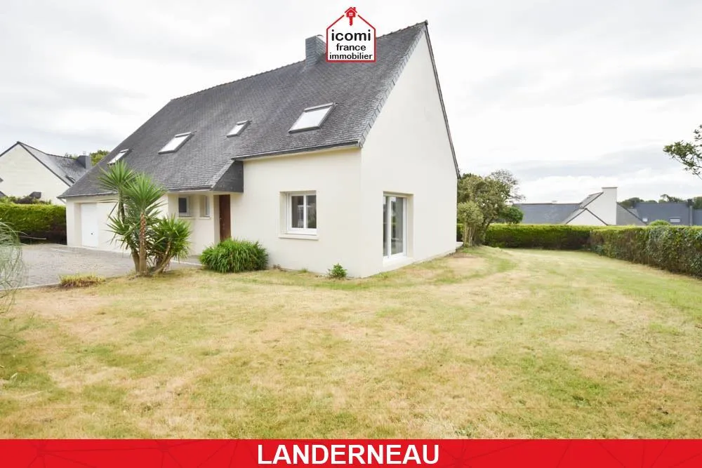 FINISTERE - Landerneau (29800) - A VENDRE - MAISON INDIVIDUELLLE DE 167M² - 7 CHAMBRES - GARAGE - JARDIN DE 1000 M² - FENETRES PVC - DPE C -