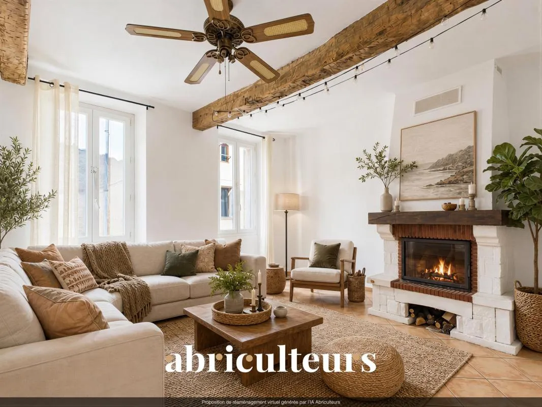OPPORTUNITÉ AU CŒUR DE CALLIAN – 3 PIÈCES LUMINEUX – CAVE VOÛTÉE DE 40 M²