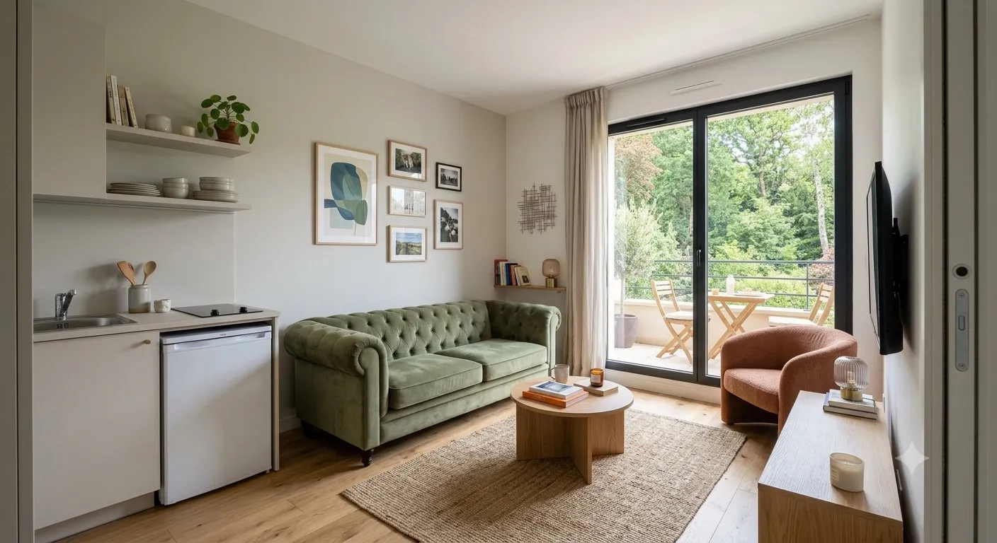 Superbe studio lumineux idéalement situé à seulement 250m de la gare de Saint-Cloud !