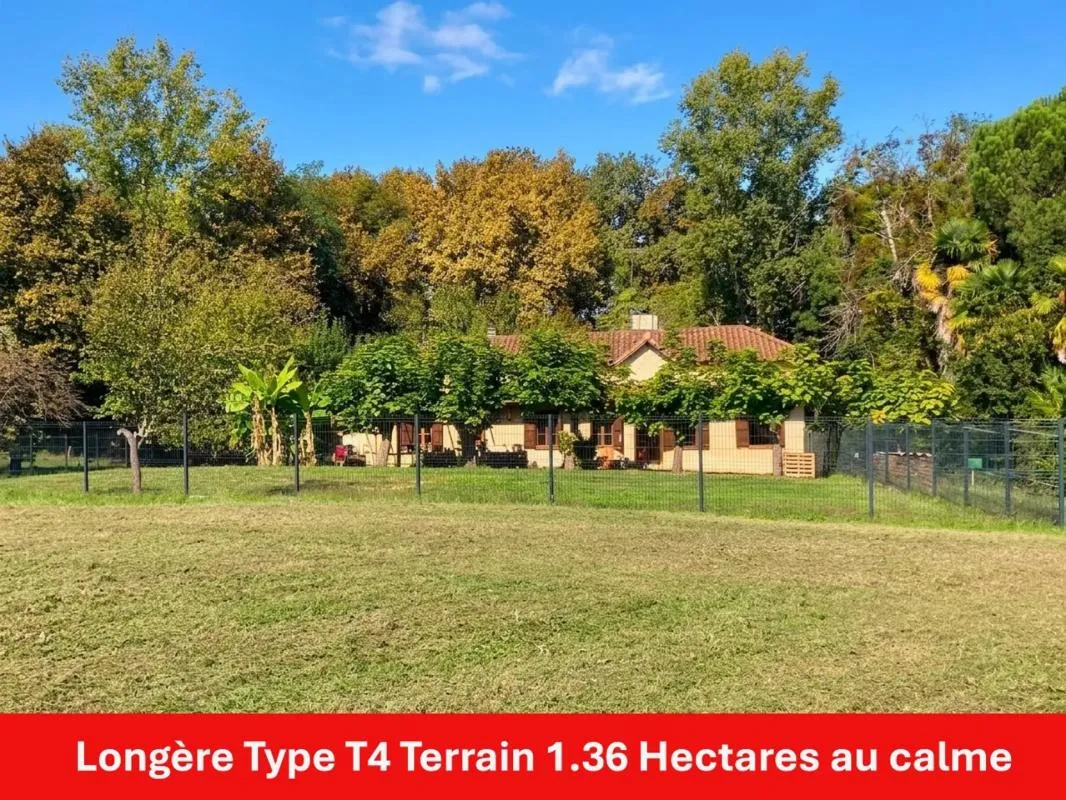 Ancienne Longère de caractère 114 m² sur 1,36 ha - Eauze (Gers)