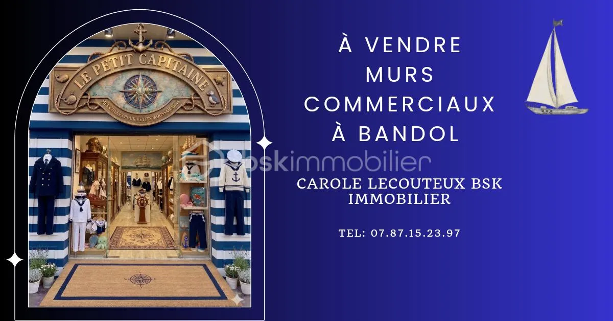 À saisir – Local commercial à Bandol – 31,90 m²