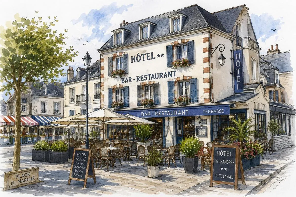 BAR HOTEL RESTAURANT PROCHE DE LA MER