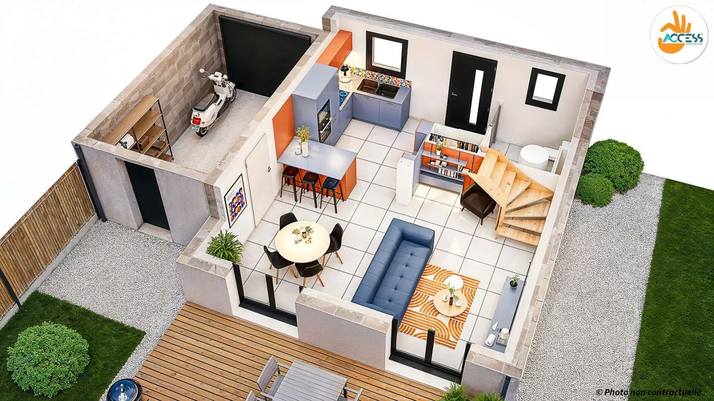 Maison 4 pièces 68 m2