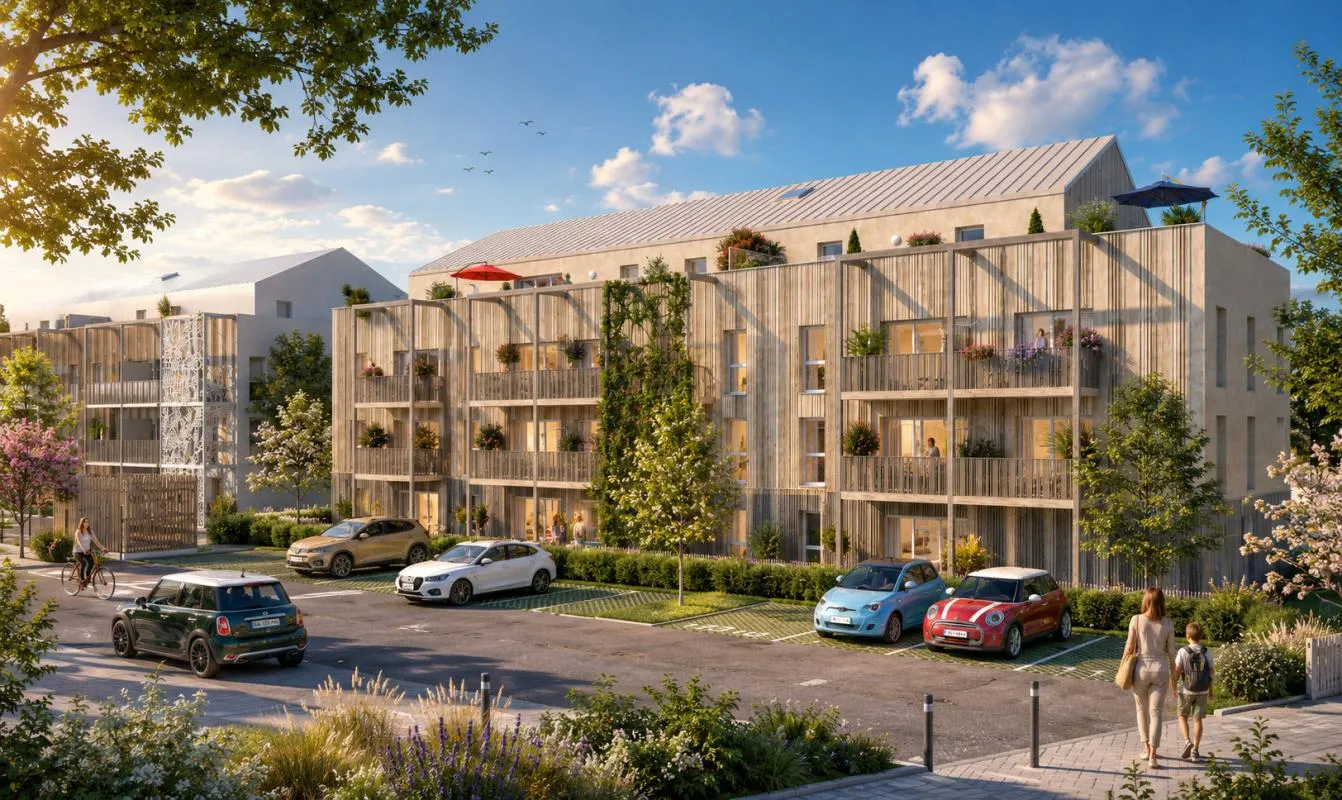 T3 de 57 m² avec balcon et parking – Résidence récente de haut standing – Rouen