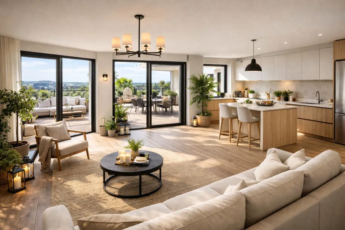 **RARE DERNIER ETAGE Terrasse TRIPLE-EXPOSITION avec PARKINGS proche commodités**